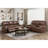 Amiyra 76" Traditional Double Glider Reclining Loveseat with Center Storage Console, Power Outlets, USB Ports & Elegant Nailhead Trim-85361060
