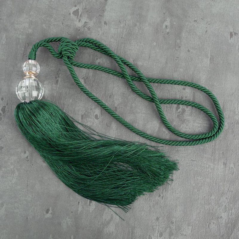 Loveday Fabric 35cm Curtain Tieback, Green