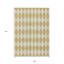 Tapis intérieur lavable à motif géométrique doré 9 pi x 12 pi