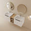 Ensemble de meuble-lavabo double mural 60 po Dilek