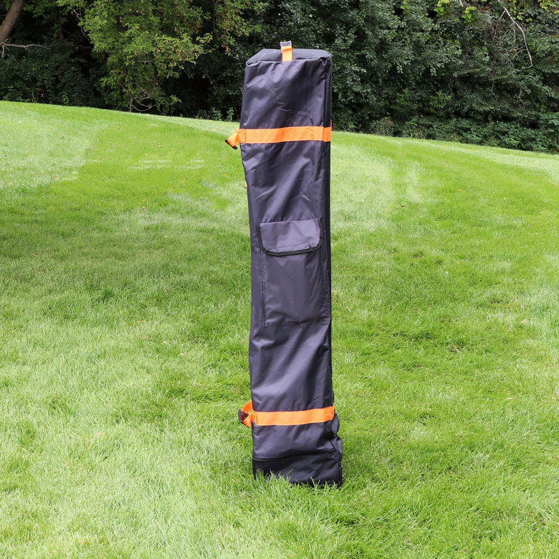 Sac de transport à toile escamotable en tissu noir SunnyDaze Decor - 57 po, H 9 po x l 9 po x P 57 po