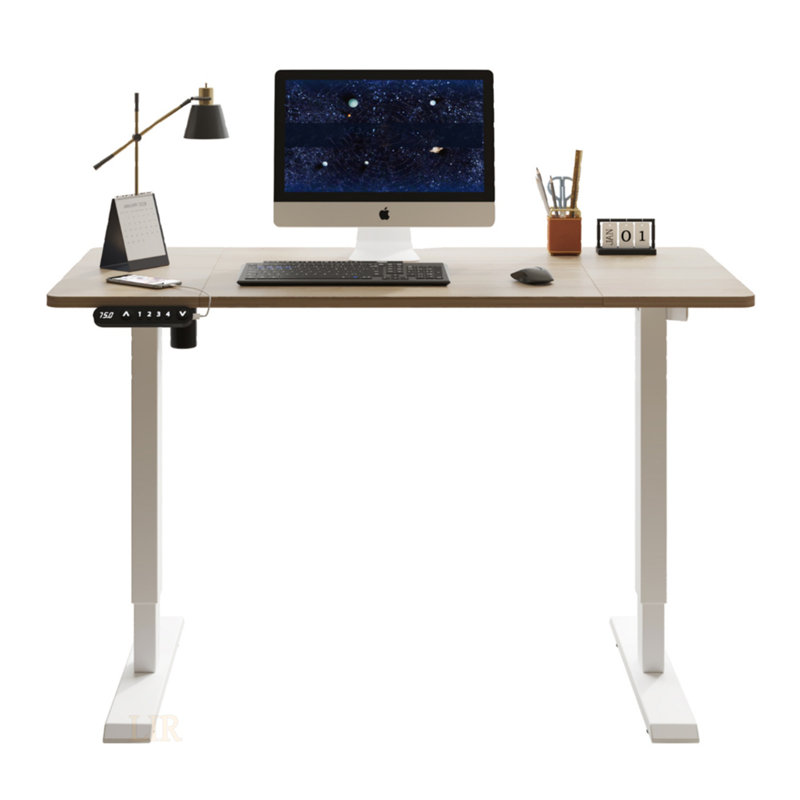 Bureau électrique debout à hauteur réglable pour la maison et le bureau, table d'ordinateur de luxe moderne, bureau relevable de 55 pouces
