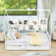 Lit de jour en bois avec couchette simple et tablettes-1595882671
