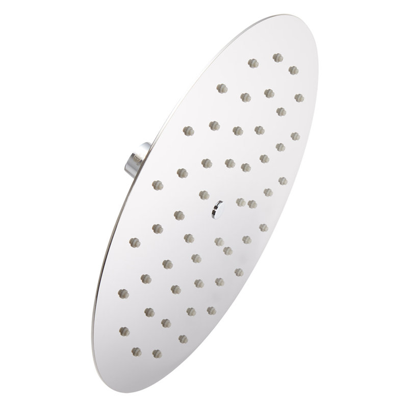 Pomme de douche contemporaine à profil bas 10 po 2,5 GPM, Chrome