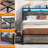 Bed Frame With 4 Drawers, Metal Frame With LED Light And Outlet, Storage Headboard-1584091525-1584027356
