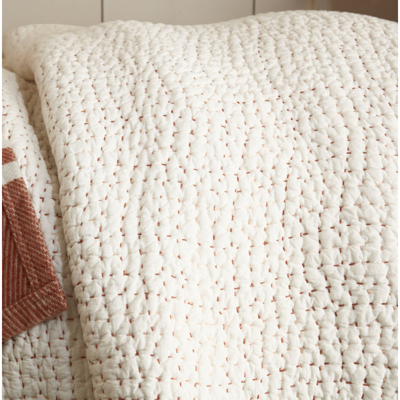 Pebbled Quilt, Undyed, Full/Queen Quilt