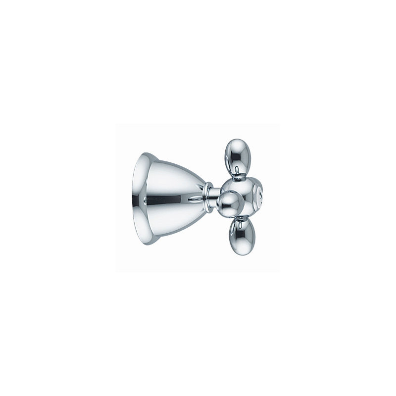 Garniture de valve de contrôle de volume murale Olivia, Chrome