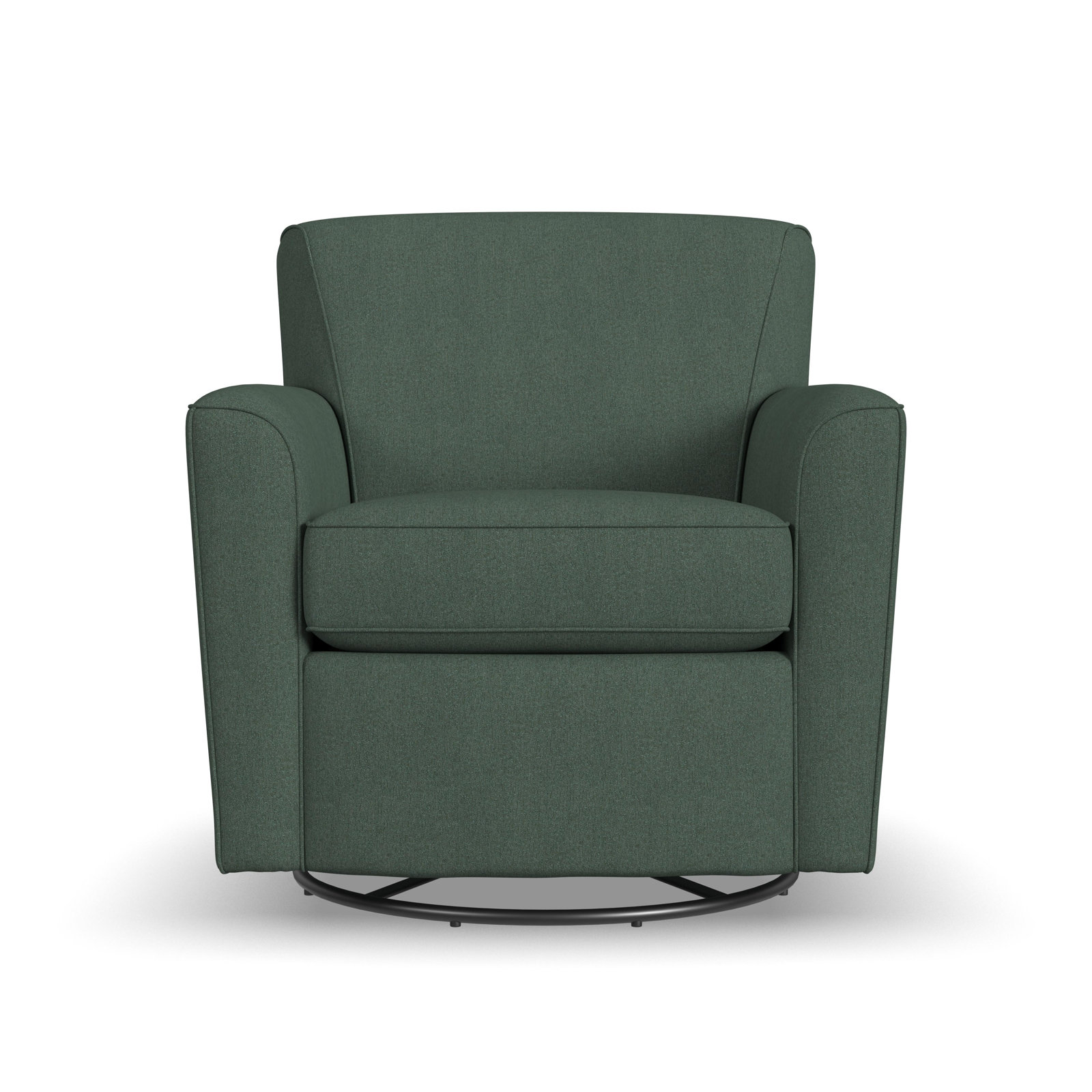 Flexsteel Monarch Swivel Armchair, Willow Green Boucle