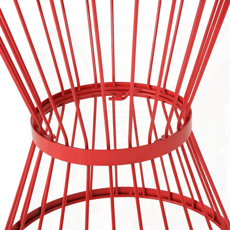16"W SIDE TABLE, Red