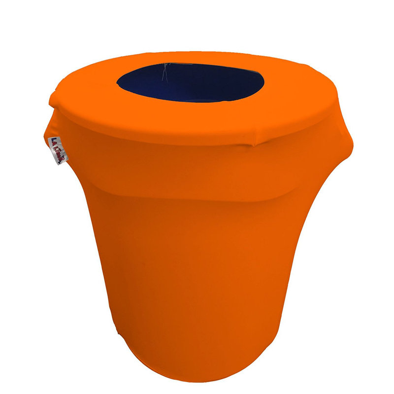 Housse pour poubelle extensible en élasthanne, Orange
