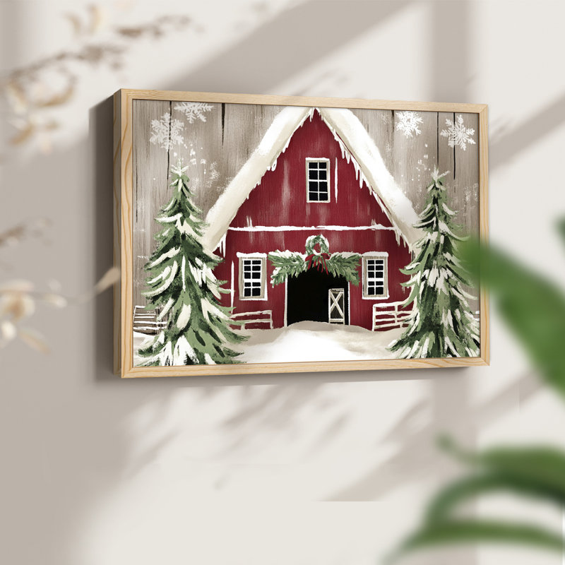 Chirstmas Art-DCCII - Reproduction encadrée - Restickable, Naturel, H 11 po x l 14 po