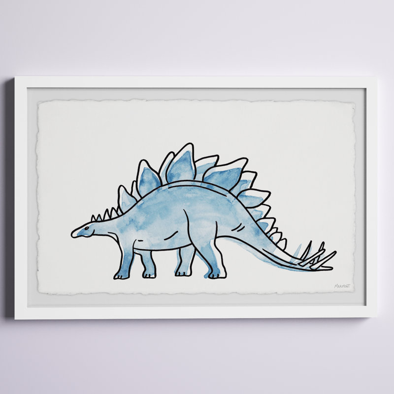Kohut Stegosaurus, reproduction encadrée, H 30 po x l 45 po x P 1,5 po
