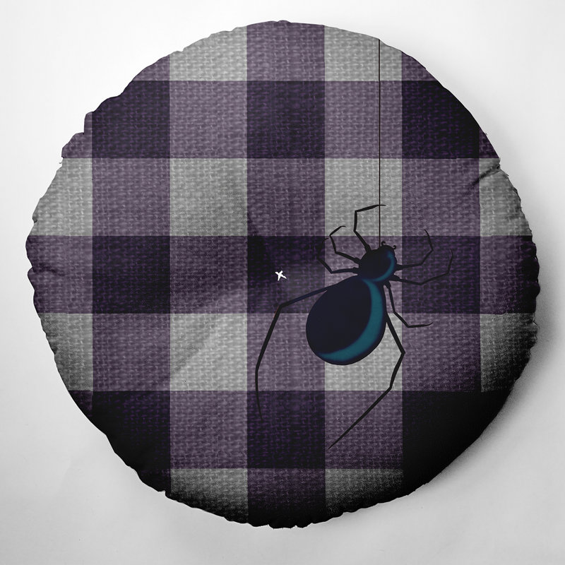 290_Eeek! Coussin Halloween, 26 po x 26 po, Mauve