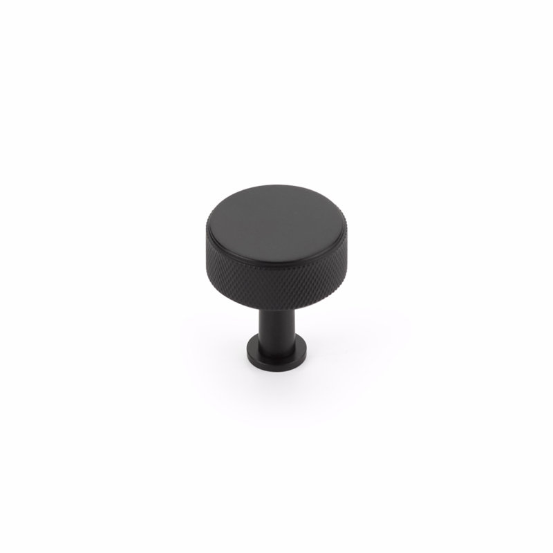 Round Knob, Matte Black
