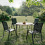 Outdoor Stackable Garden Patio Dining Armchairs with PVC-coated polyester Seat-121377056-125544593