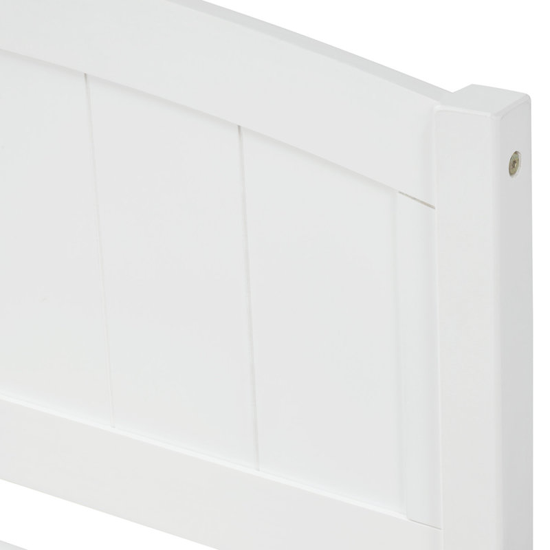 Lit gigogne en bois massif Malibu, Blanc, Bois massif