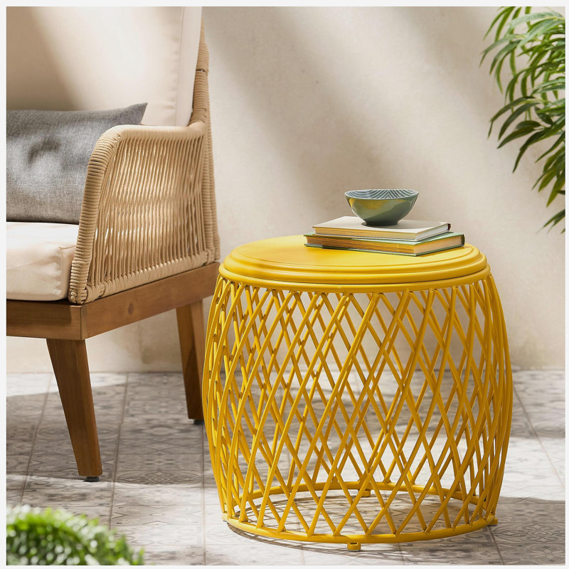 TABLE D'APPOINT 19,75 ALAMERAS, Jaune