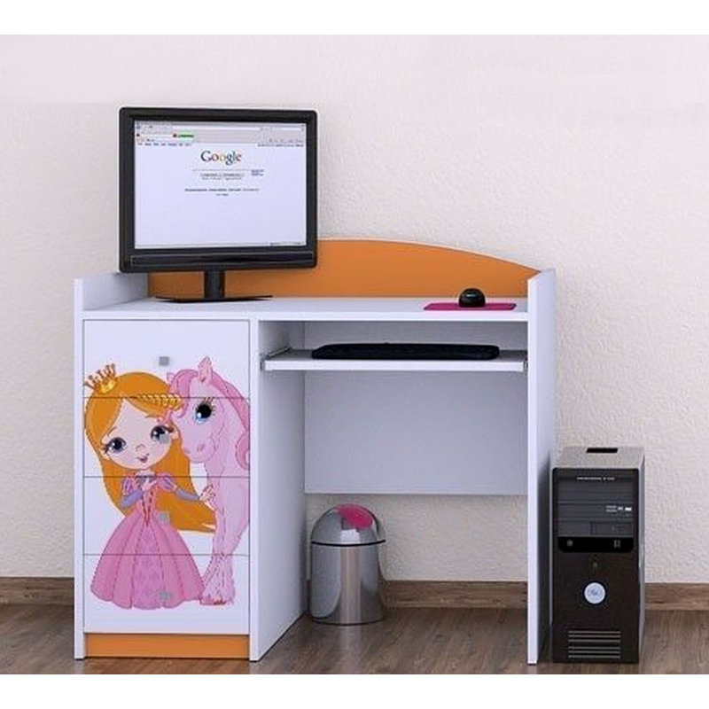 Kerin 100cm Computer Desk, Orange