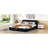 Queen Size Upholstered Platform Bed, Black