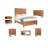 Live Edge Solid Wood Panel Bed-81441141
