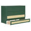 Queen Murphy Bed with Large Drawers,Green