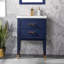 Ensemble de meuble-lavabo simple autoportant 24 po avec plateau en céramique Deon-50291756-133135412