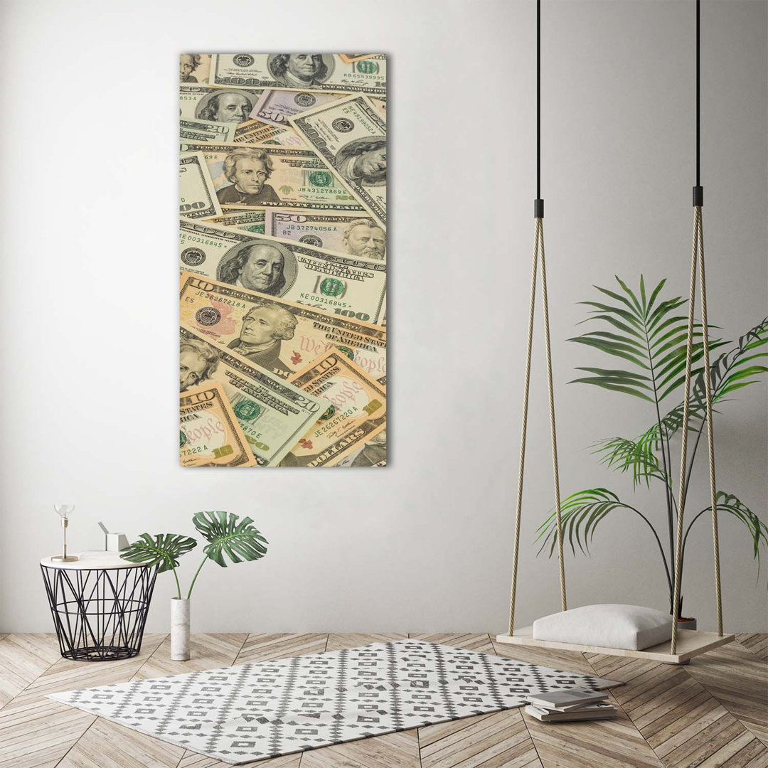 Dollar-Banknoten - Kunstdrucke auf Leinwand - Wrapped Canvas