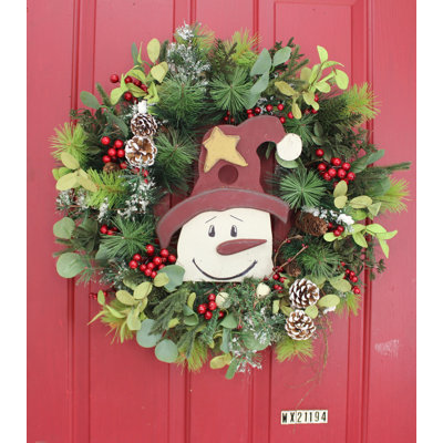 Handcrafted Faux Mixed Assortment Foam 24'' Wreath