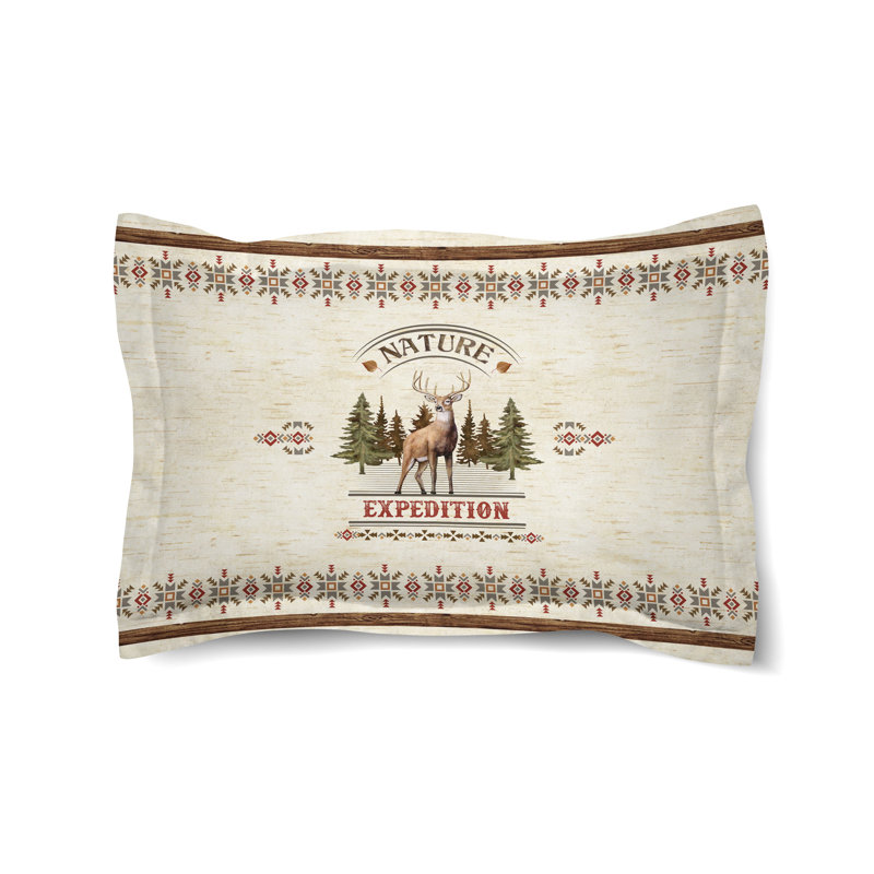 Natures Expedition Microfiber / Microsuede Pillow Sham, Standard