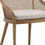 Arcata Ash Upholstered Rattan Dining Chair