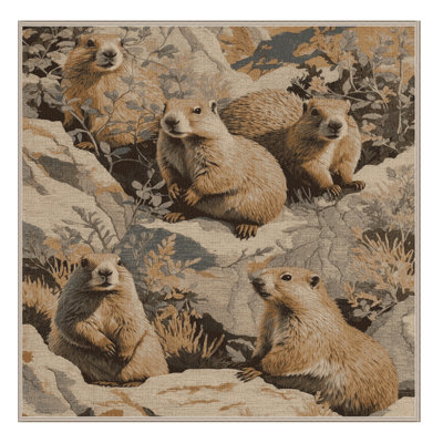 Machine Washable Nature Brown Area Rug
