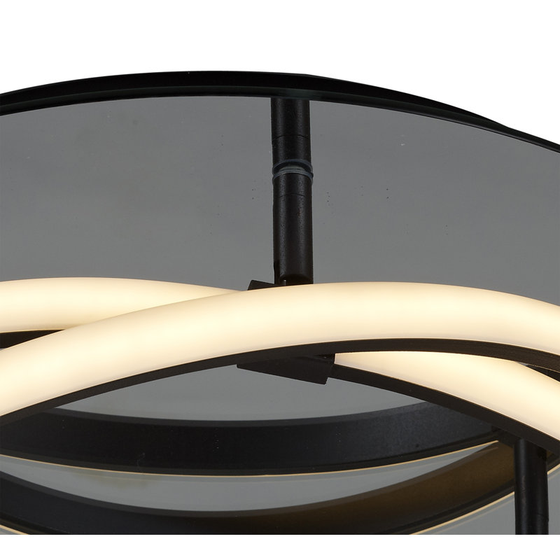 Piers LED Flush Mount, Brown Oxide