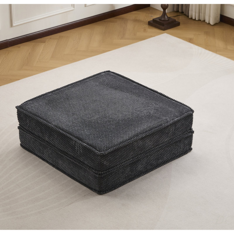 Canapé modulaire convertible Mahjong modulaire avec rembourrage haute densité et tissu polaire circulaire adapté aux animaux de compagnie, idéal pour les petits espaces et les utilisations multiples