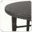Table de bar ronde en rotin Pratique, durable, élégant, fonctionnel, compact, confortable, chic, polyvalent