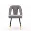 Chaise rembourrée contemporaine en velours-620781670