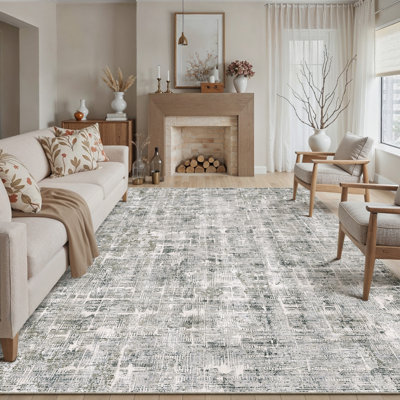 Hazel Abstract Grey Area Rug