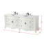 Meuble-lavabo double 84 po blanc antique-1154615540