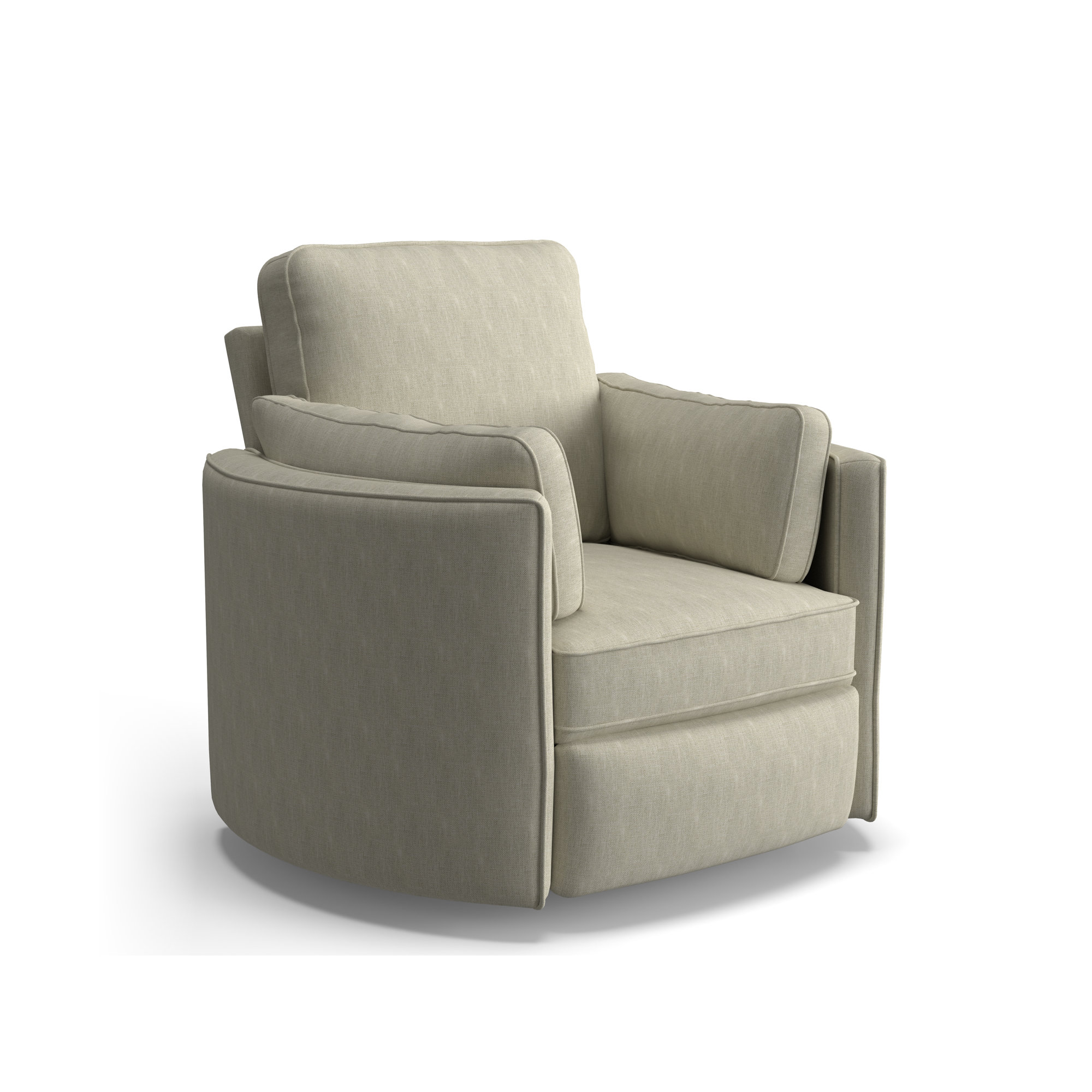Vedika Swivel Recliner, Manual, Tusk Beige Performance