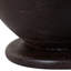 Table d'appoint ronde moderne avec plateau en marbre pour salon - Table d'appoint sculpturale en bois de manguier, profil étroit, idéale pour la chambre - 40,6 cm, brun et beige