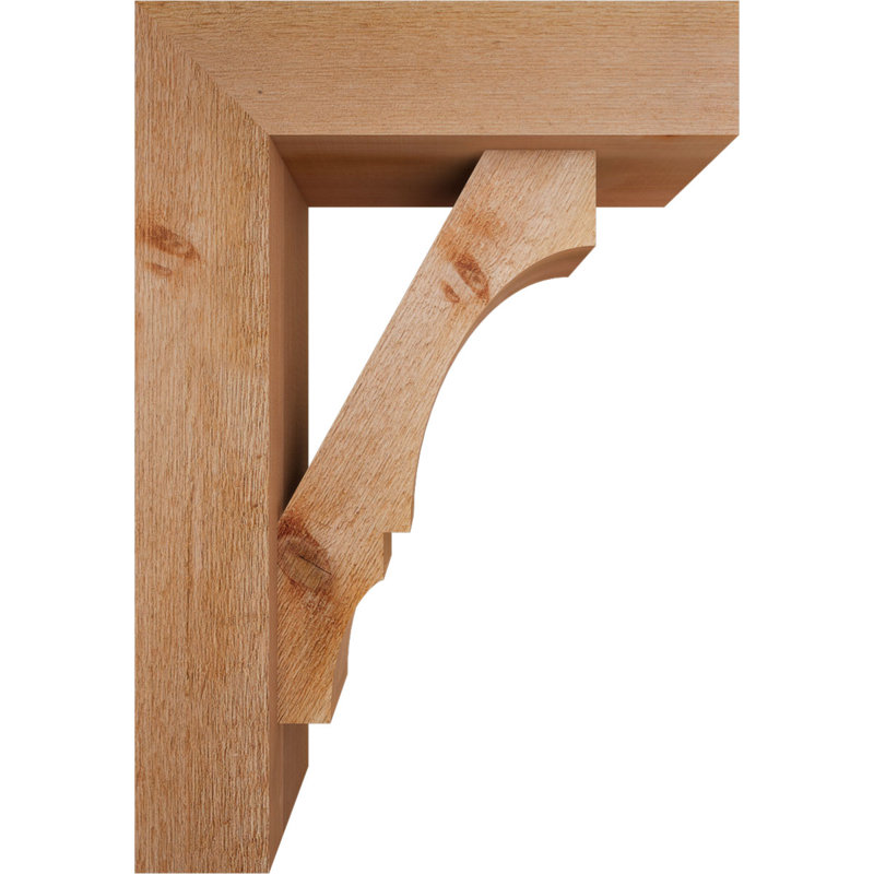 Support de bloc Balboa avec entretoise décalée, 26 x 18, Cèdre rouge occidental de l 6 po (scié brut)