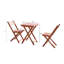 Ensemble bistro en bois Reddish Brown