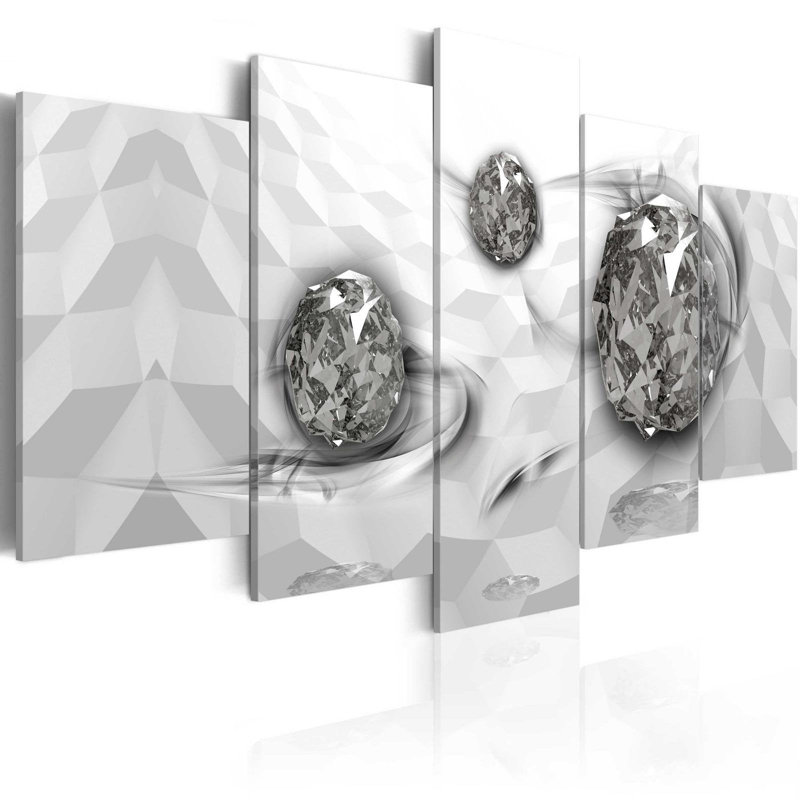 Argent immergé 5 pièces, H 20 po x l 40 po x P 0,7 po