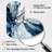 Blue Grey Ethereal Elixir I - Abstract Irregular Shape Metal Wall Clock, Modern Asymmetrical Wall Clock Print-105566241
