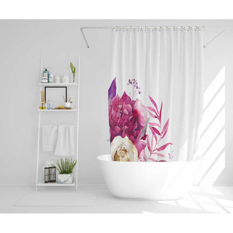Eliscar Polyester Shower Curtain Set, 168cm H x 168cm W