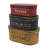 Oval Rustic Vintage Cardboard Nesting Boxes Set of 3