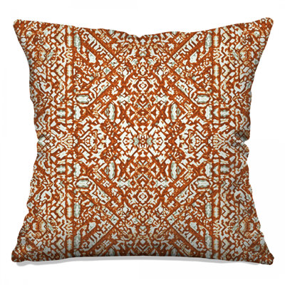 Intricate Geometric Pattern Double Sided Throw Pillows
