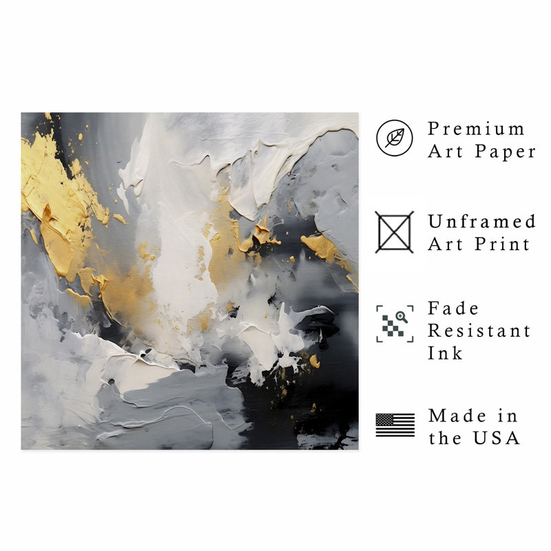 Abstract Chromatic Dance Transitional Unframed Art Print, 24" H x 24" W