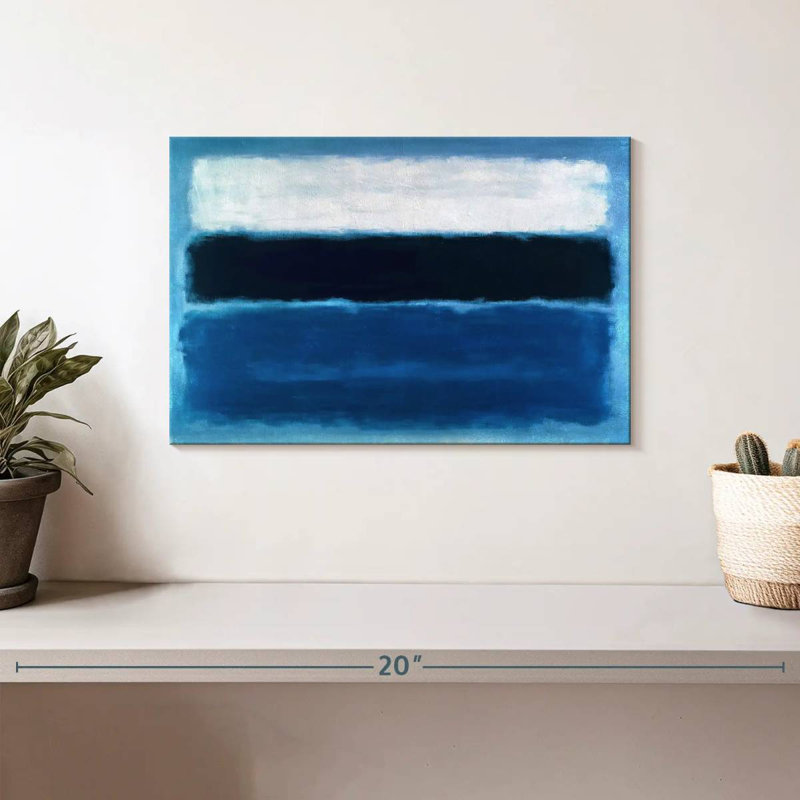 Navy Stripe Ragio, 8" H x 12" W