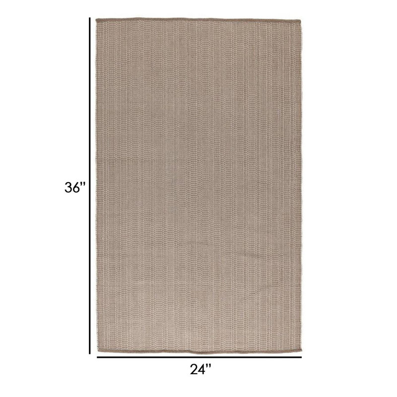Area Rug in Brown, Rectangle 2' x 3'