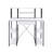 All Purpose White Finish Writing Desk-1526768541